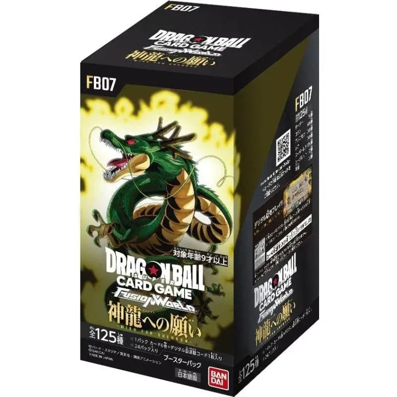 video game advantage Trading Card Games > Dragon Ball Fusion World Japanese Dragon Ball Super TCG - Fusion World "Wish for Shenron" [FB07] Booster Box 4582769893971 DBSCG-FB07