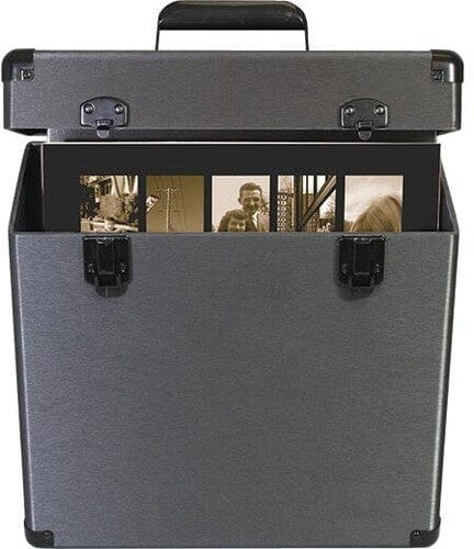 Vinyl Styl Music > Audio Equipment > Accessories Vinyl Styl: Groove Record Carrying Case - Graphite 766510011980 VNST10011980
