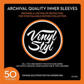 Vinyl Styl Music > Music Supplies Vinyl Styl: 12 Inch Archival Inner Record Sleeves - HDPE - 50 Count 711574724611 VNST24611