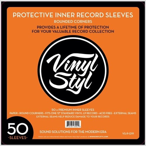 Vinyl Styl Music > Music Supplies Vinyl Styl: 12" Inner Sleeves 50ct - Round Corner, White 762185030929 VNST30929
