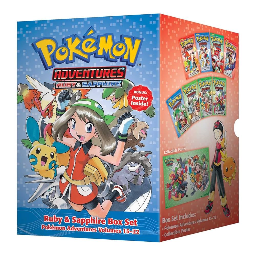 Viz Media Books > Kids Pokémon Adventures Ruby & Sapphire Box Set: Includes Volumes 15-22 9781421577760 1421577763