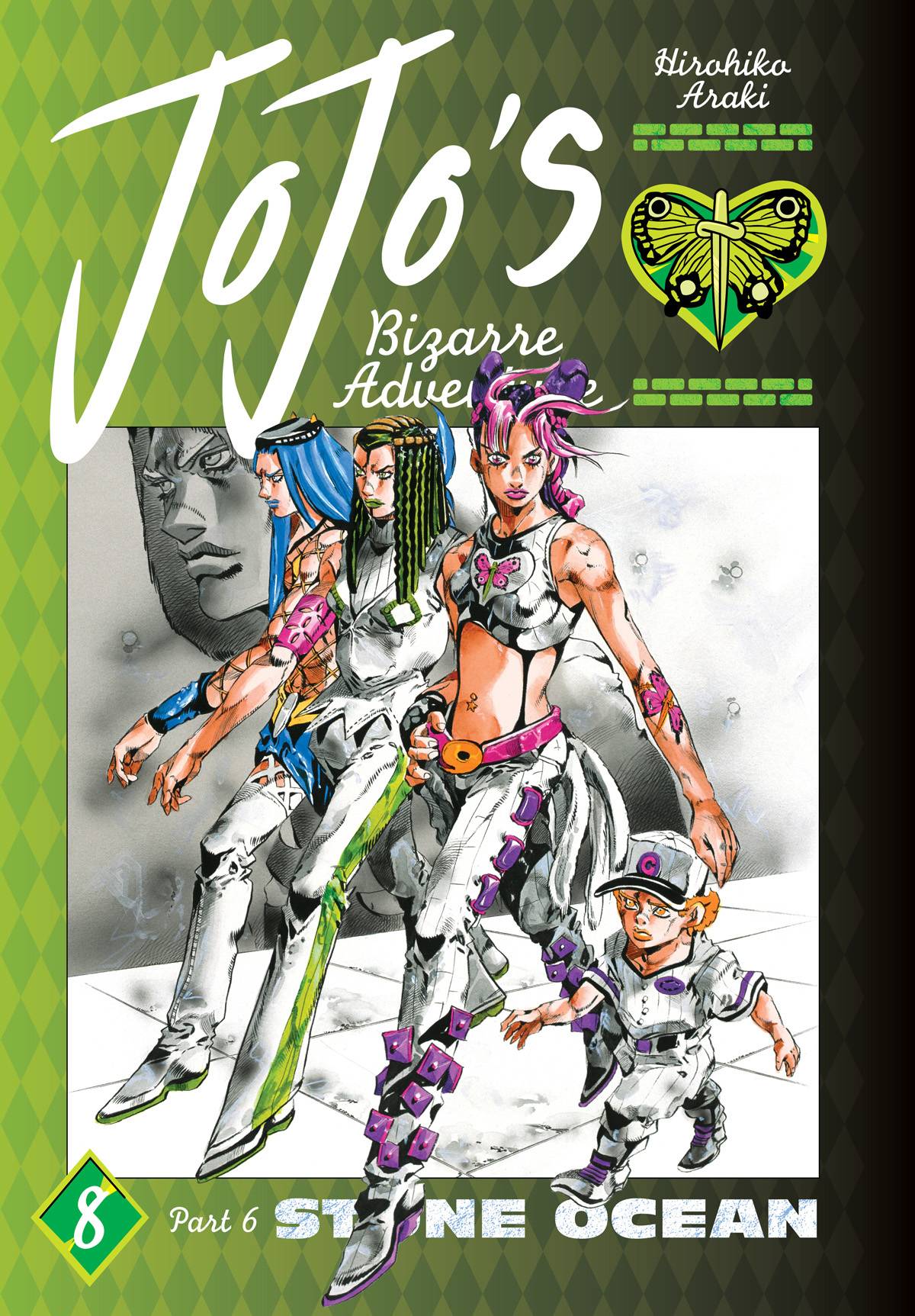 VIZ MEDIA LLC manga JOJOS BIZARRE ADV PART 6 STONE OCEAN HC VOL 08 978197475149552500 NOV241917