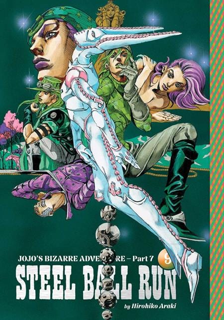 Viz Media Manga JOJOS BIZARRE ADVENTURE PART 7 STEEL BALL RUN HC VOL 09 (Release Date: 09/23/2026) 9781974765294 0726VM1397