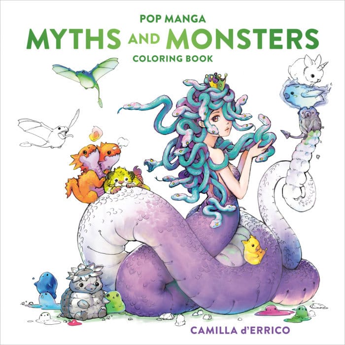 Watson-Guptill Books > Coloring Books Pop Manga Myths and Monsters Coloring Book 9781984863492 PRH-9781984863492