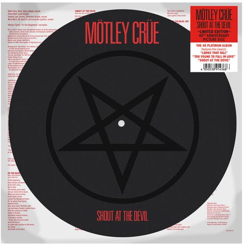 WebAMI Music > Vinyl Records Motley Crue - Shout At The Devil (Limited Edition Picture Disc) 4050538914368 BGRT914368.1