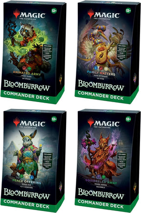 Wizards of the Coast Trading Card Games > Magic The Gathering Bloomburrow Commander Decks Bundle (Set of 4) Magic the Gathering: Bloomburrow Commander Decks 00195166257198