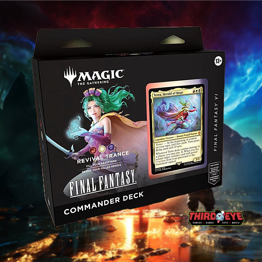 Wizards of the Coast Trading Card Games > Magic The Gathering Revival Trance MTG: Universes Beyond- Final Fantasy Commander Deck 195166271002 WOCD3848