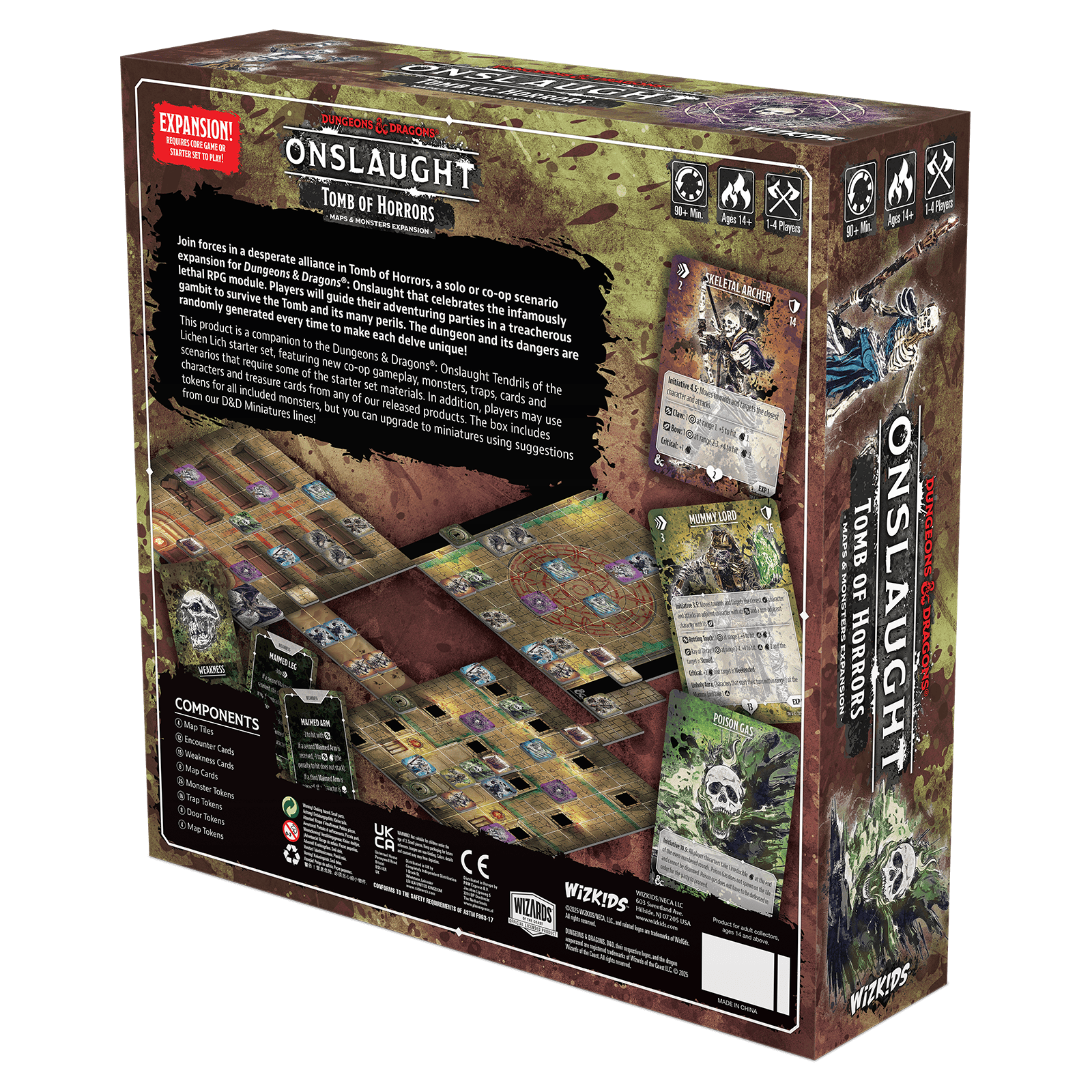 WizKids (Neca) Board Games DND ONSLAUGHT EXPANSION - TOMBS OF HORROR MAPS & MONSTERS 634482897454 634482897454