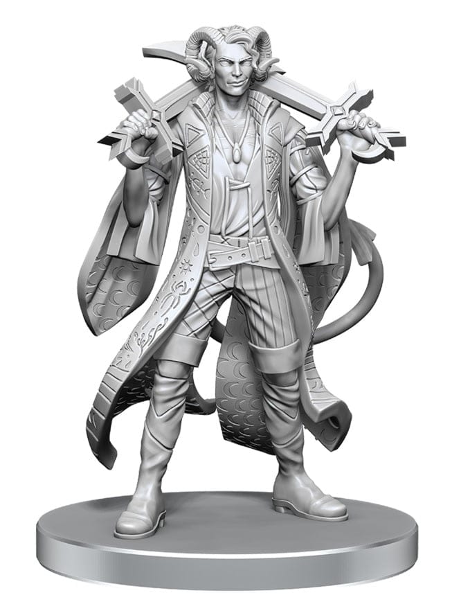 WizKids (Neca) Miniatures > WizKids Critical Role Unpainted Miniatures: W26 Mollymauk Tealeaf & Caduceus Clay 634482907900 WZK 90790