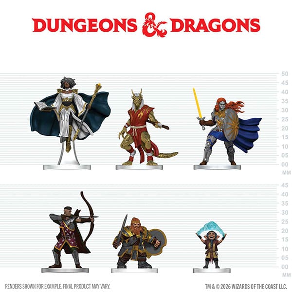 WizKids (Neca) Miniatures > WizKids D&D Icons of the Realms: Player's Handbook - Swords & Staves Starter Set 634482964026 WZK96402