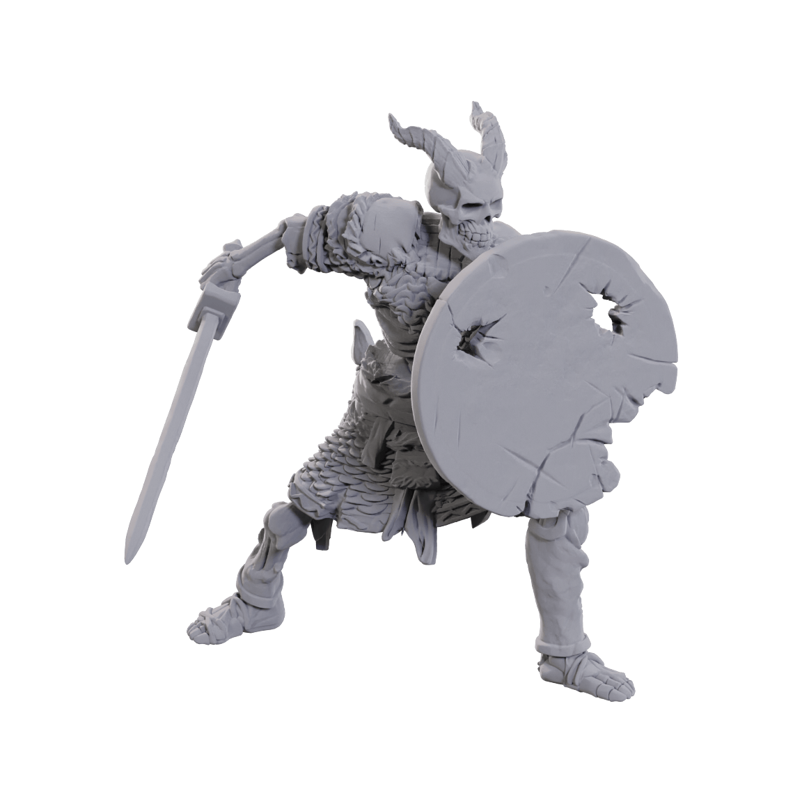 WizKids (Neca) Miniatures > WizKids D&D: Nolzur's Marvelous Unpainted Miniatures - WV23 Tiefling Skeleton 634482901168 90116