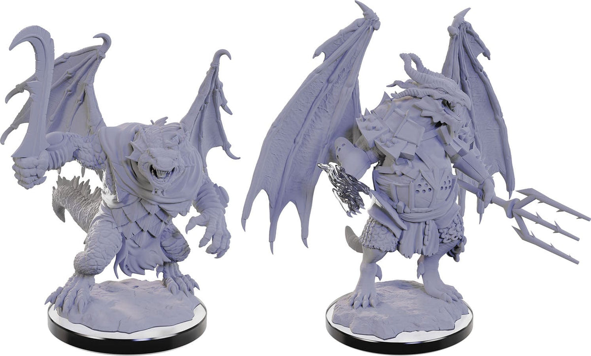 WizKids (Neca) Miniatures > WizKids Dungeons & Dragons: Nolzur's Marvelous Unpainted Miniatures - W22 Draconian Mage & Foot Soldier 634482906835 WZK 90683