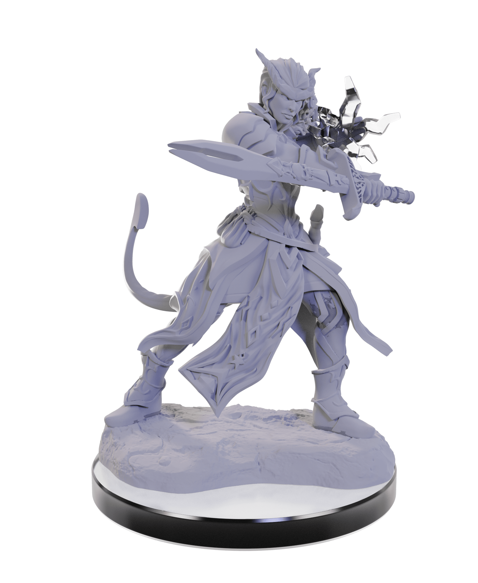 WizKids (Neca) Miniatures > WizKids Dungeons & Dragons: Nolzur's Marvelous Unpainted Miniatures - W22 Tiefling Warlocks 634482906705 WZK 90670