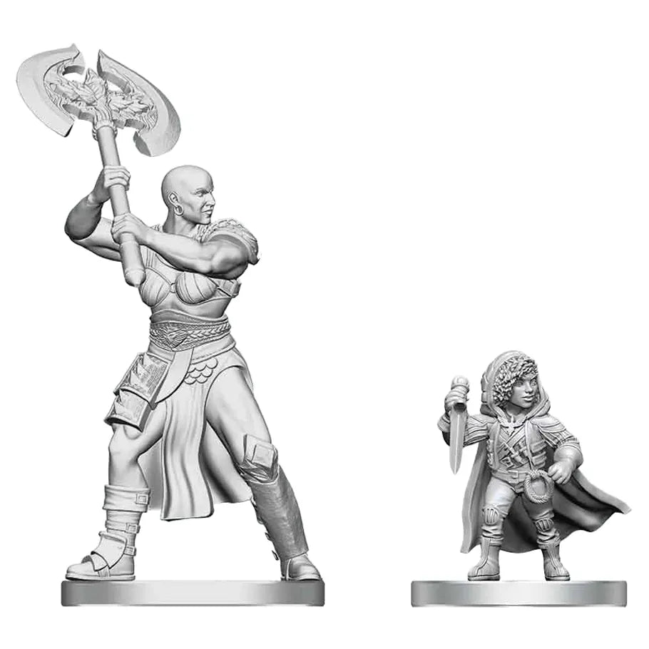 WizKids (Neca) Miniatures > WizKids WizKids: D&D Nolzur's Marvelous Miniatures - Goliath Barbarian & Halfling Rogue 634482908846 WZK90884