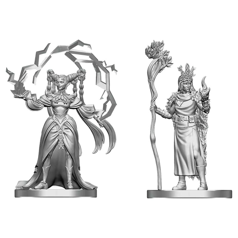 WizKids (Neca) Miniatures > WizKids WizKids: D&D Nolzur's Marvelous Miniatures - Human Druid & Elf Sorcerer 634482908860 WZK90886