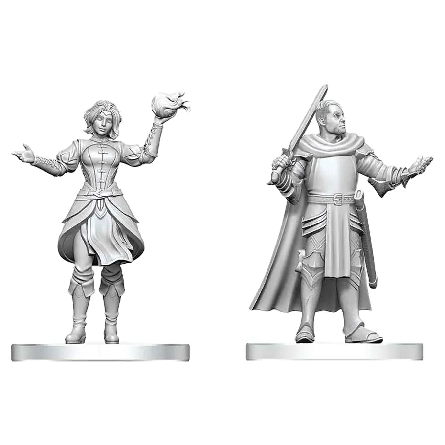 WizKids (Neca) Miniatures > WizKids WizKids: D&D Nolzur's Marvelous Miniatures - Knight & Mage Apprentice 634482909041 WZK90904