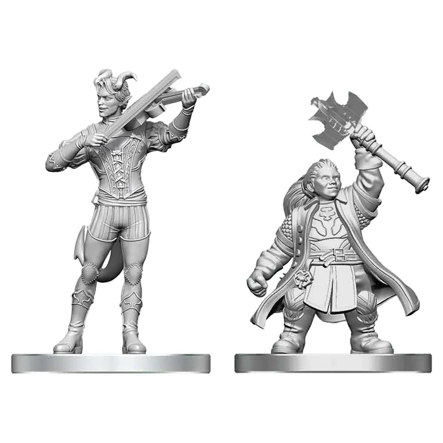 WizKids (Neca) Miniatures > WizKids WizKids: D&D Nolzur's Marvelous Miniatures - Tiefling Bard & Dwarf Cleric 634482908853 WZK90885