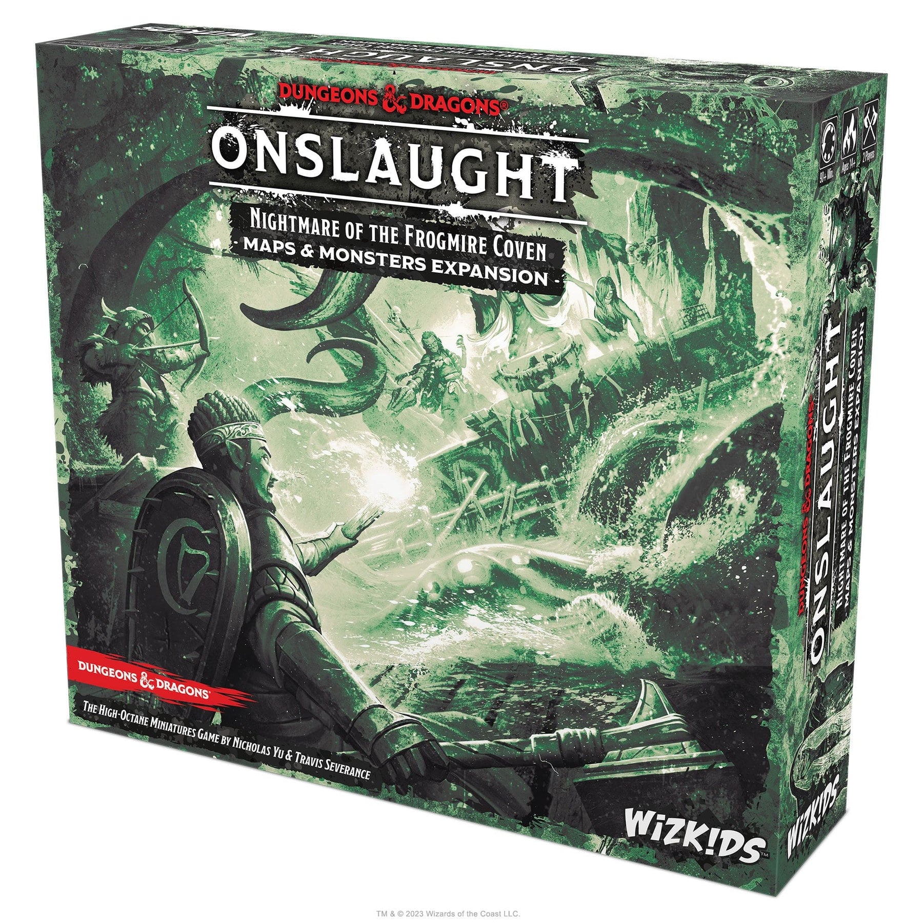 WizKids (Neca) Board Games > Large Box Games > Expansions Dungeons & Dragons Onslaught: Nightmare of the Frogmire Coven - Maps & Monsters Expansion 634482897225 WZK 89722