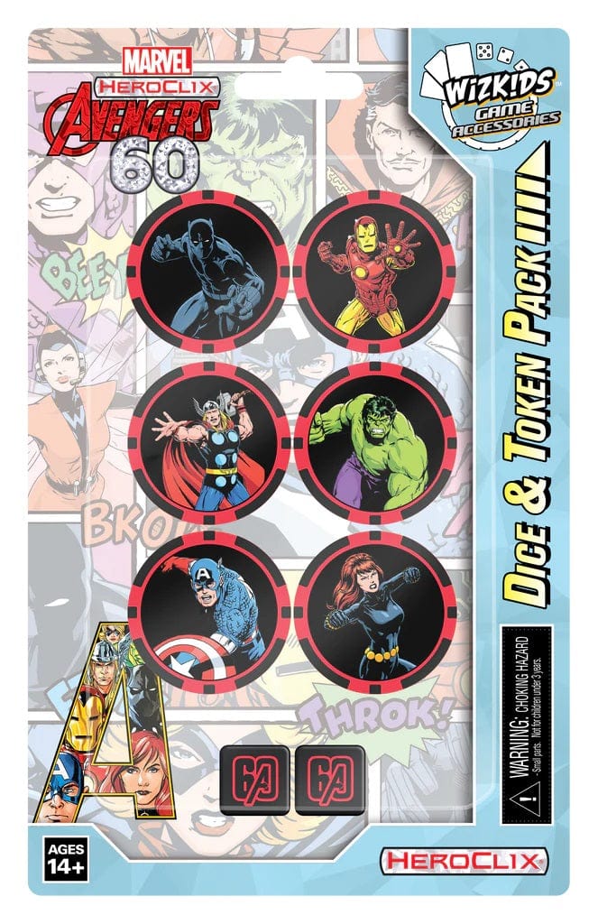 Avengers 60th Anniversary Dice & Token Pack