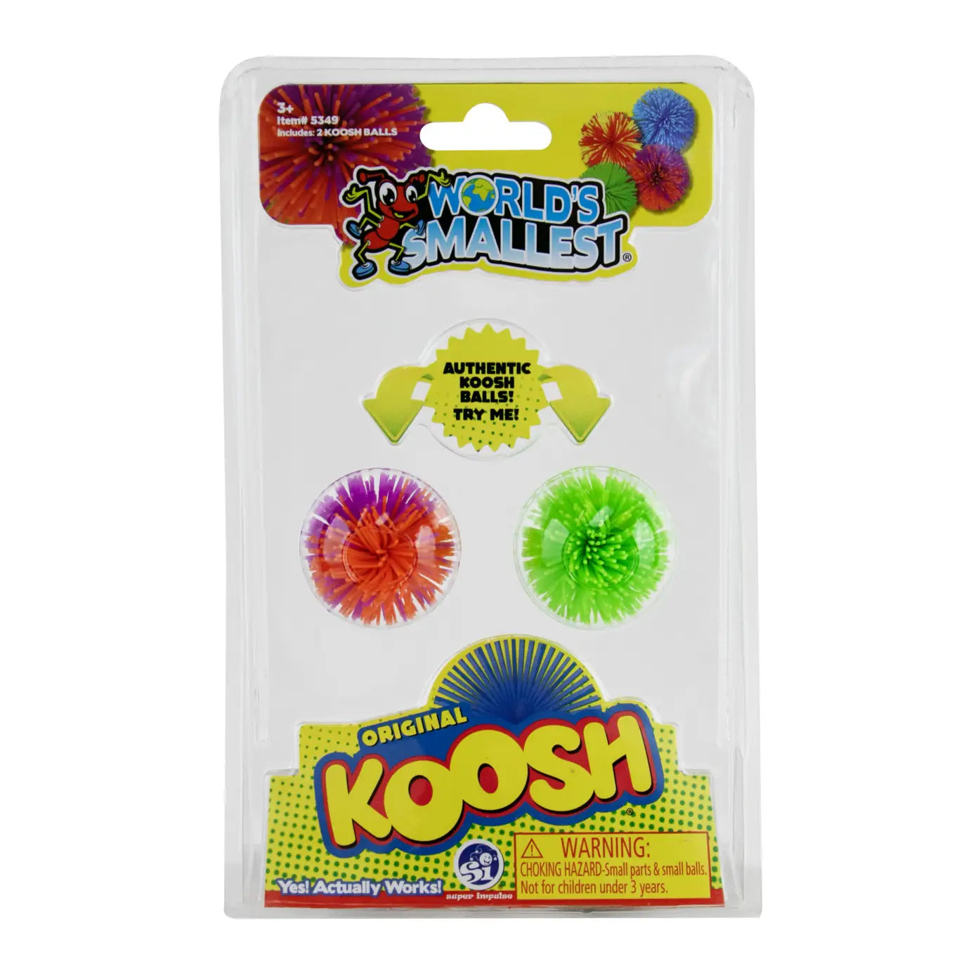 World's Smallest Toys > Super Impulse World's Smallest:  Koosh Ball 2-Pack 810010995186 5349