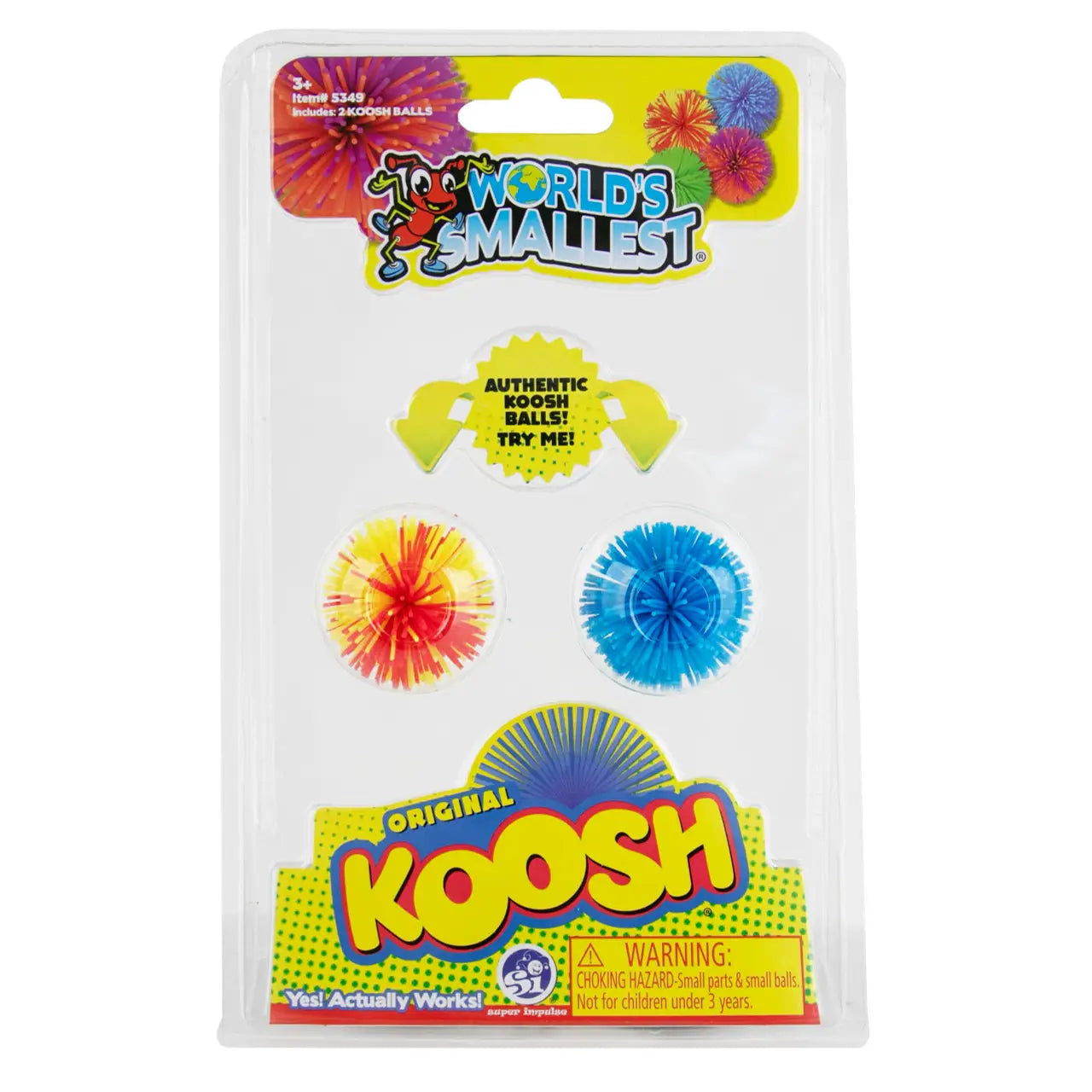 World's Smallest Toys > Super Impulse World's Smallest:  Koosh Ball 2-Pack 810010995186 5349