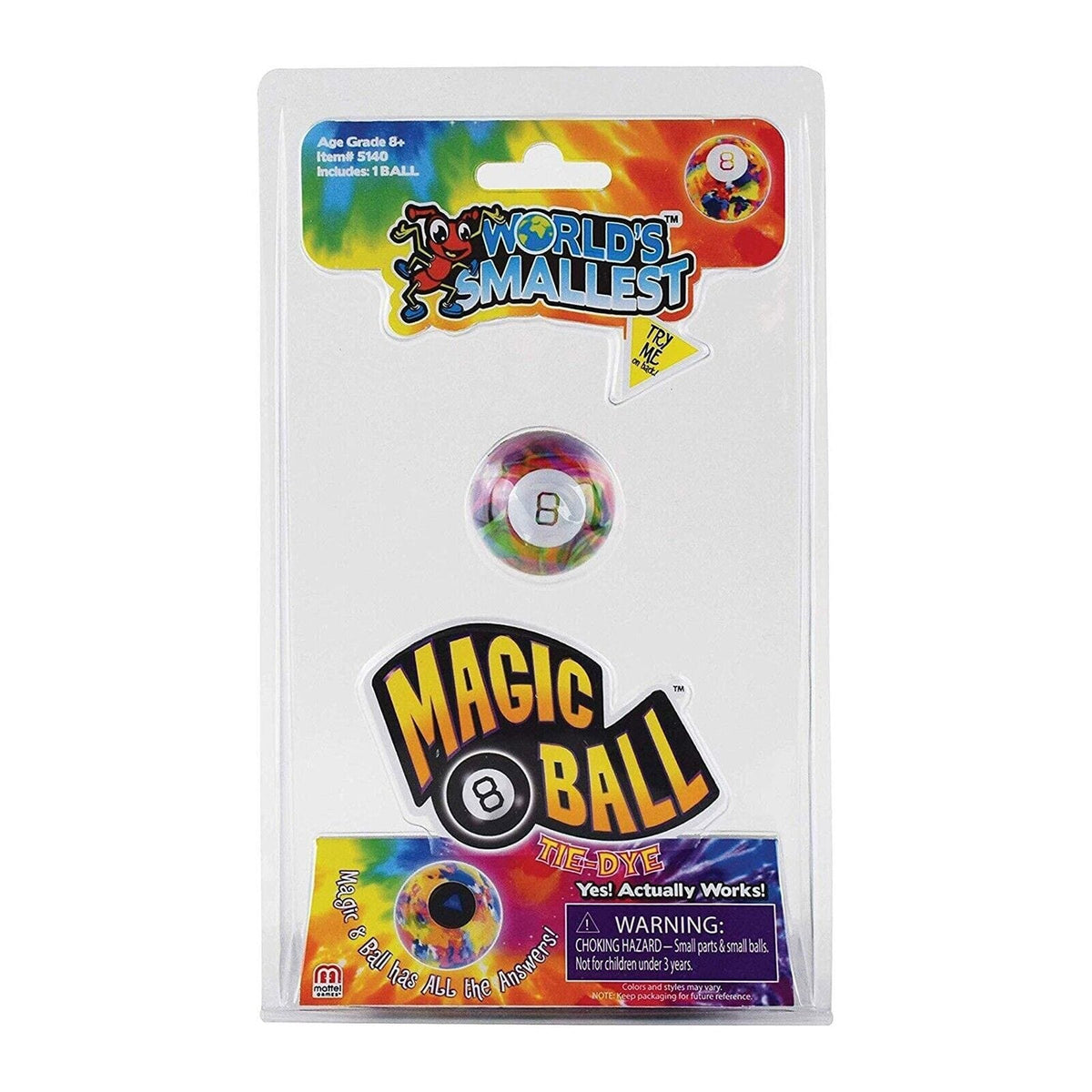 World's Smallest Toys > Super Impulse World's Smallest: Magic 8 Ball - Tie-Dye 810010990563 5140