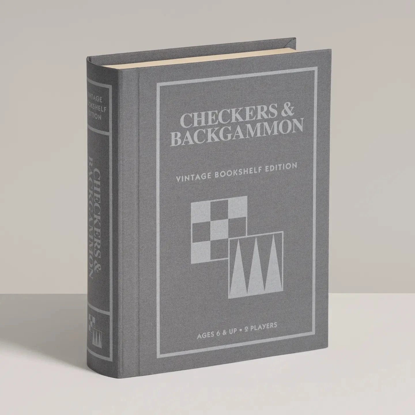 WS Game Company Board Games Checkers & Backgammon Vintage Bookshelf Edition 850031312364 44420C
