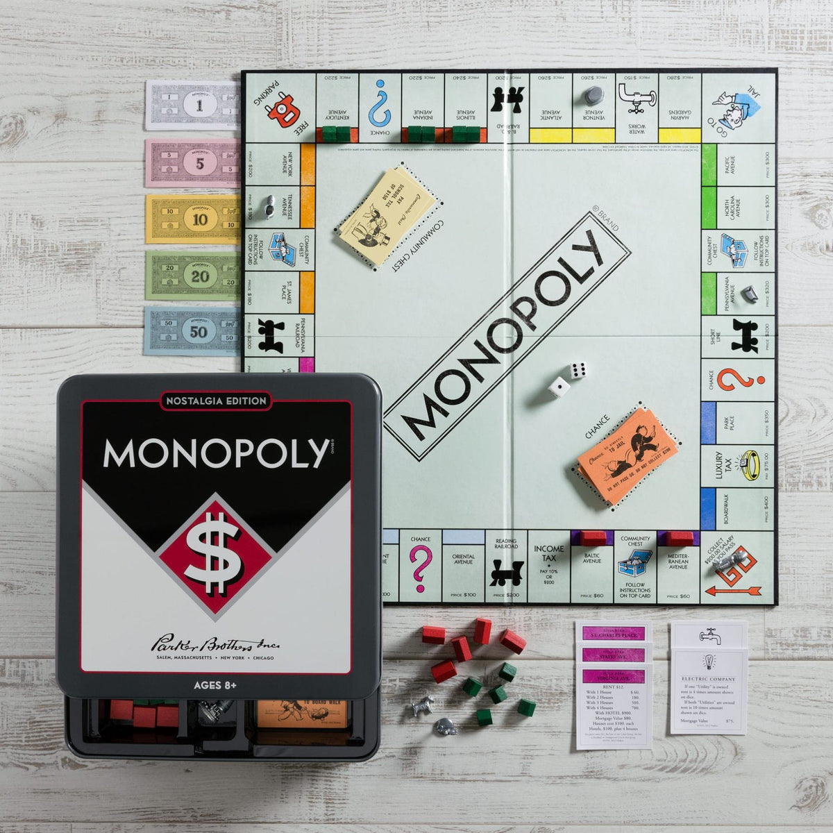 WS Game Company Board Games > Large Box Games Monopoly: Nostalgia Tin 890382000398 22502