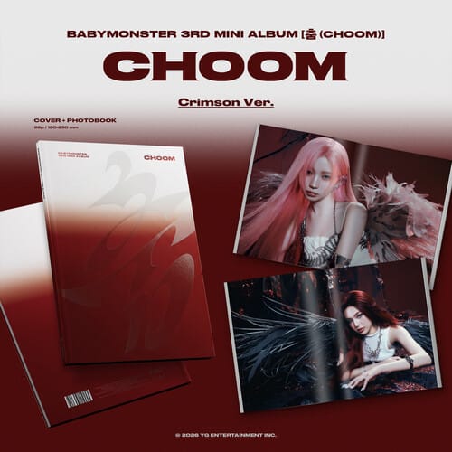 YG ENTERTAINMENT Music > Compact Discs BABYMONSTER - Choom / Choom (Crimson Ver.)  [CD] 8721562700376 YGET7751.2