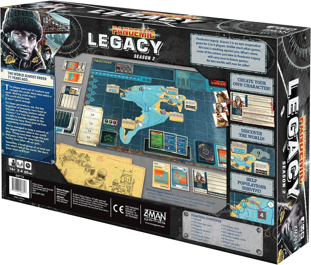 Z-Man Games Board Games > Large Box Games Pandemic: Legacy Season 2 (Black) 841333103316 ZM7172