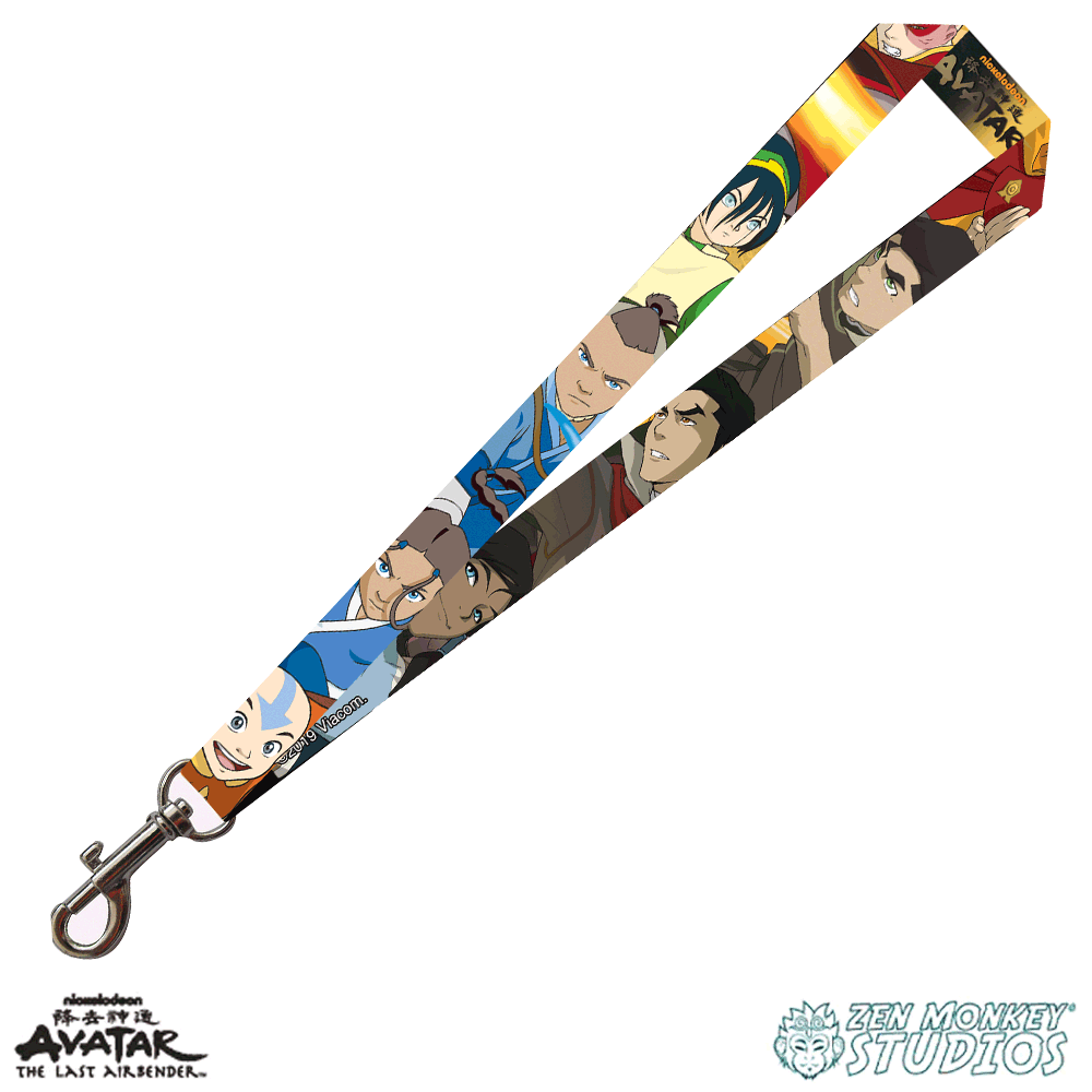 Zen Monkey Studios Apparel > Lanyards Avatar and Korra - Avatar: The Last Airbender Lanyard 810110754270 AIR-PIN-AIRKOR