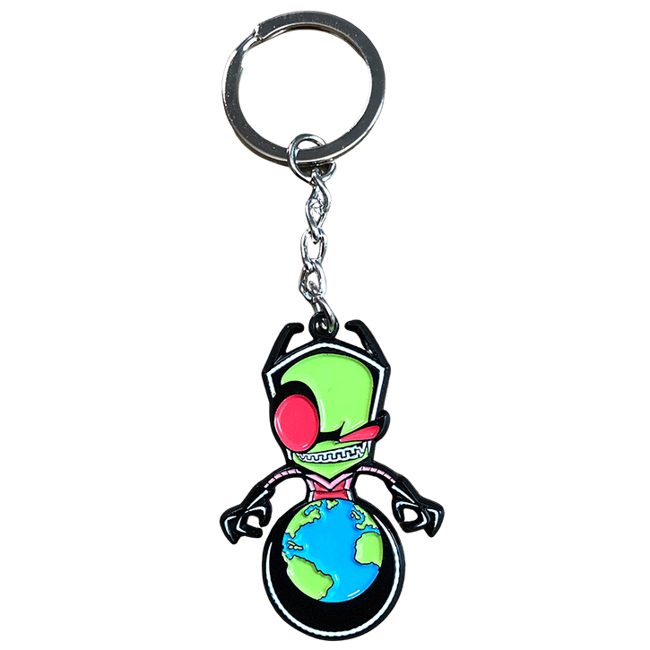 Zen Monkey Studios World Domination Zim (Keychain Ver.) - Invader Zim Keychain 736684291976 ZIM-KEY-DOMINATE