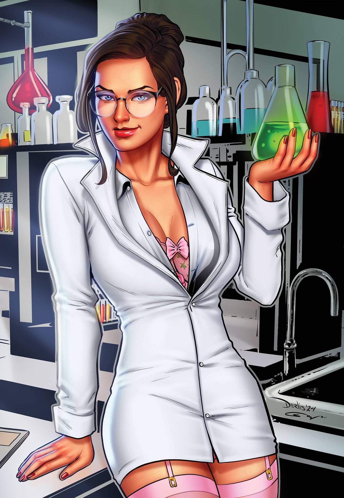 ZENESCOPE ENTERTAINMENT INC Comic Books HORROR & FANTASY ILLUS PLUM ISLAND CVR D SANTACRUZ 69183573292300241 MAR241017