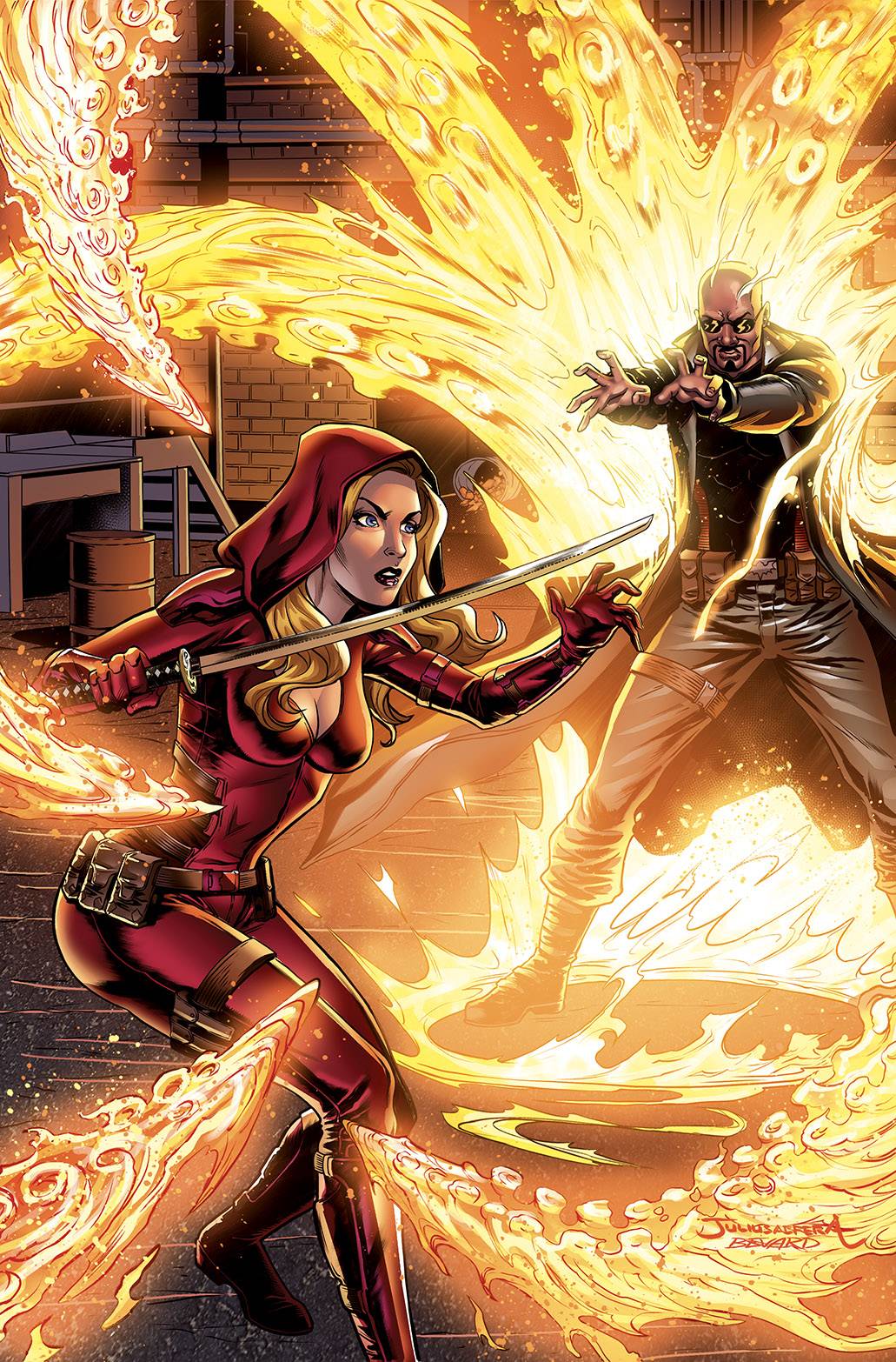 Zenescope Entertainment Inc Comic Books RED AGENT TRIAL BY FIRE CVR B JULIUS ABRERA 69183573372200121 SEP231116