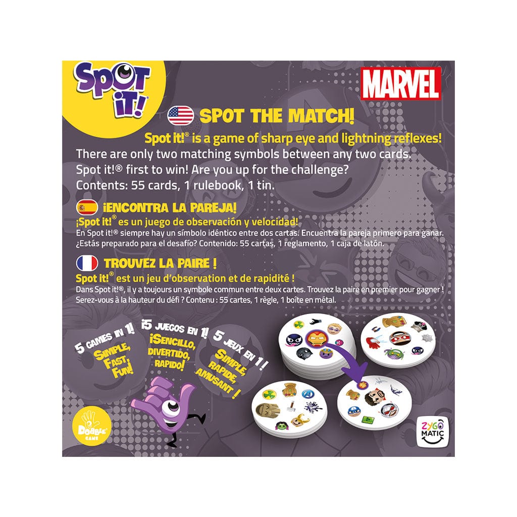 Zygomatic Board Games > Small Box Games Spot it! Marvel Emoji (Eco Sleeve) ML 3558380119708 SPR245ML