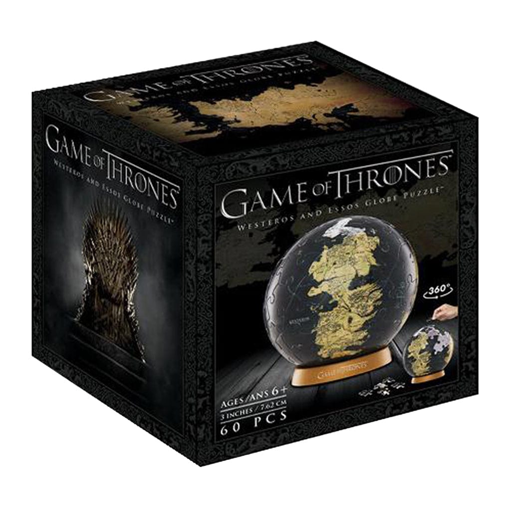 4D Puzz: Globe Puzzle - Game of Thrones, Westeros and Essos - Third Eye