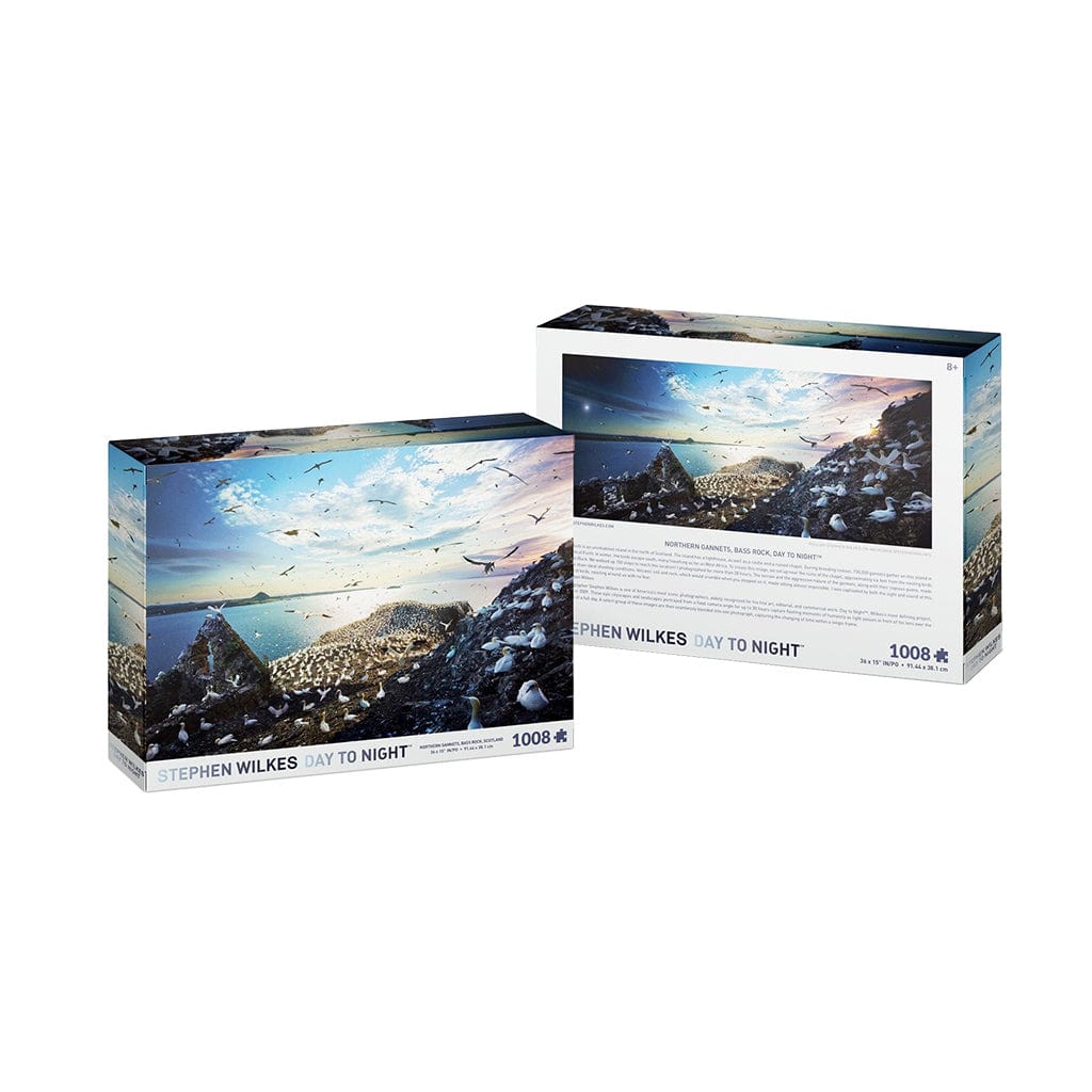 4D Cityscape: 1008pc Jigsaw - Stephen Wilkes, Day to Night Northern Gannets - Third Eye