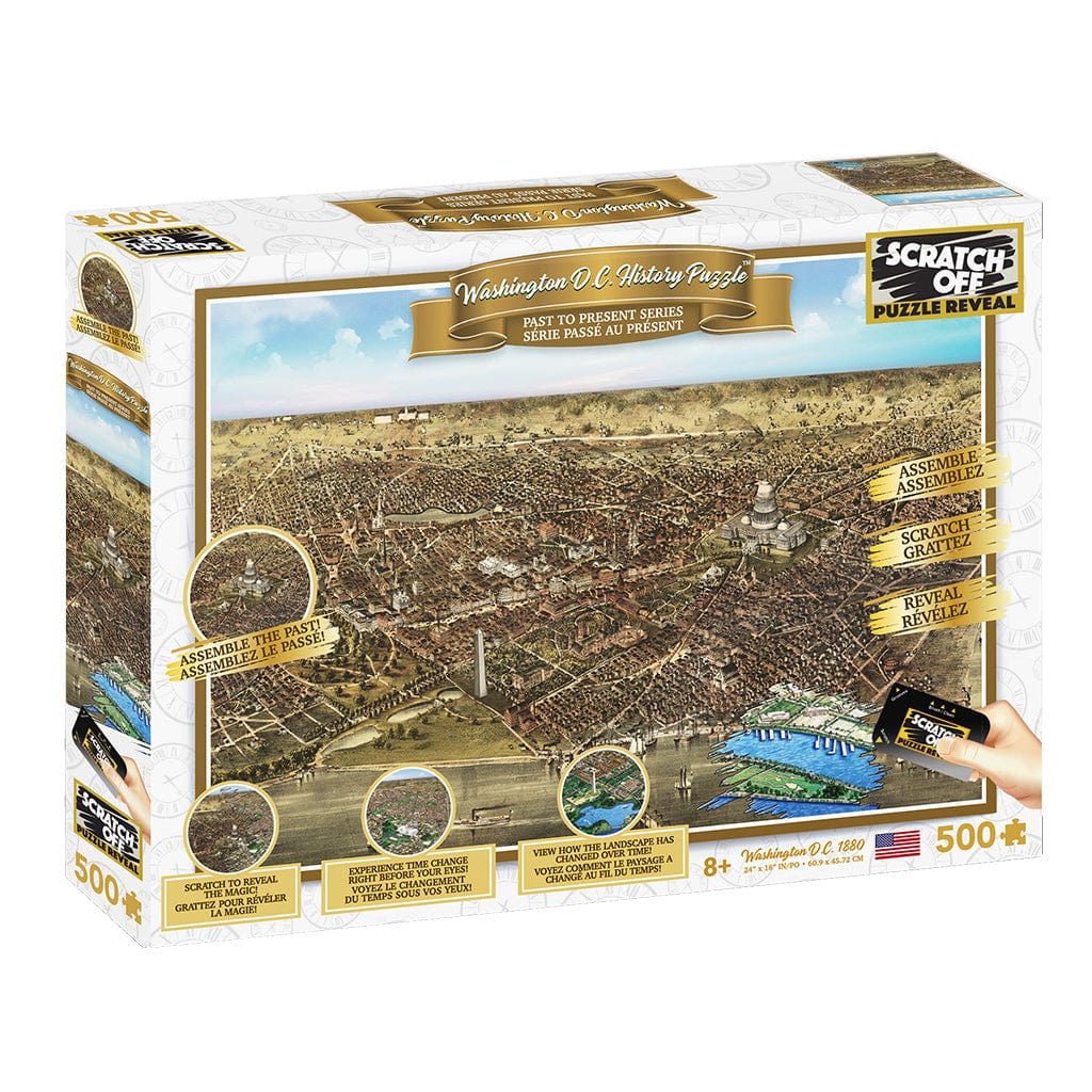 Scratch Off: 500pc Jigsaw - History Puzzle, Washington D.C. - Third Eye