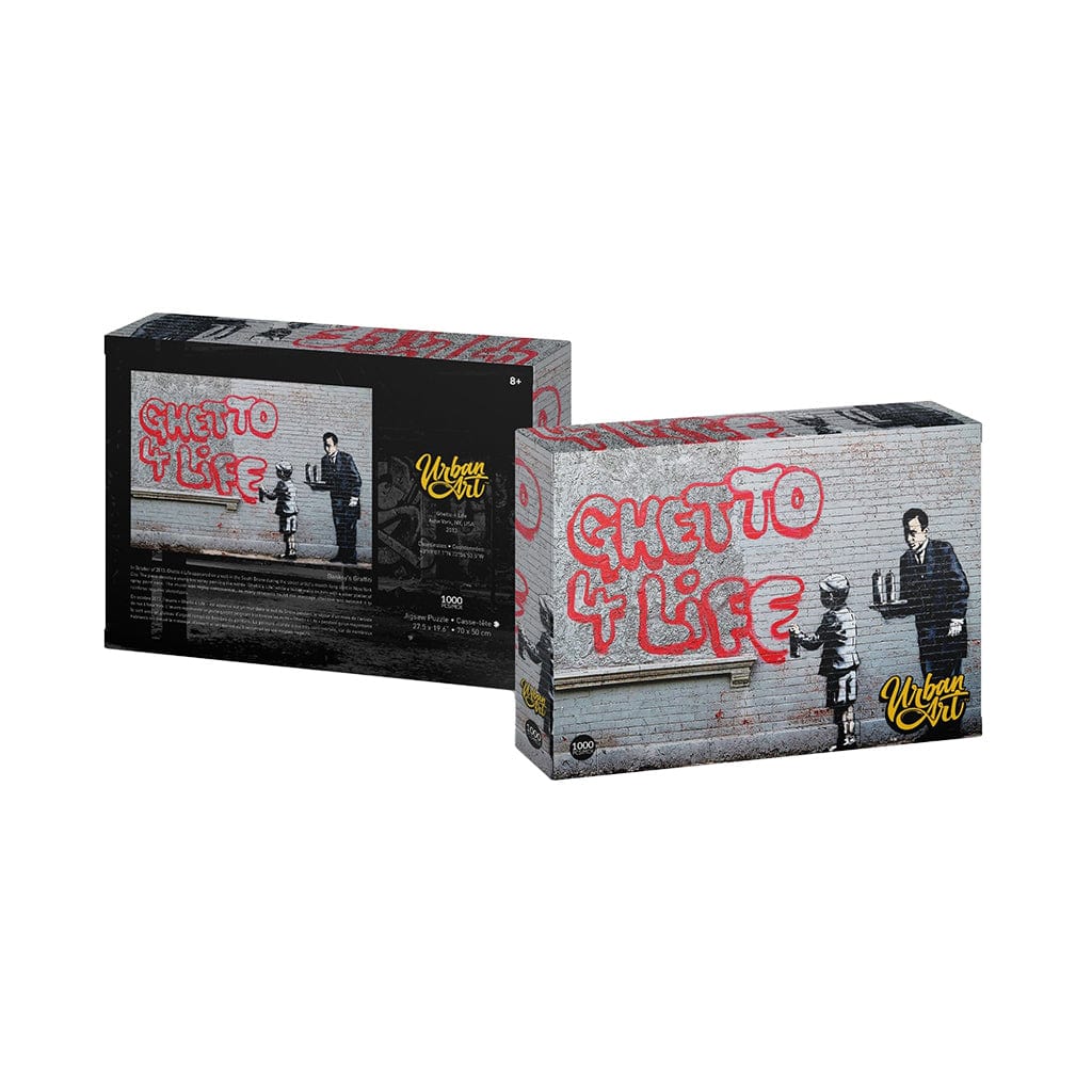 Urban Art: 1000pc Jigsaw - Banksy, Ghetto 4 Life - Third Eye