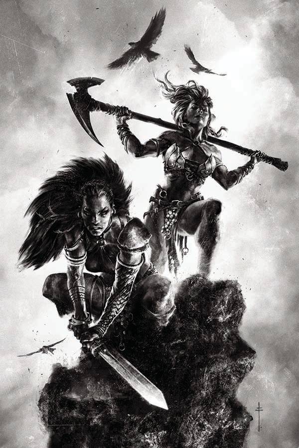 Ablaze Comic Books > Incentives BELIT & VALERIA #3 CVR G 1:30 INCV FIUMARA B&W (MR) 85000892726303071 MAY221068