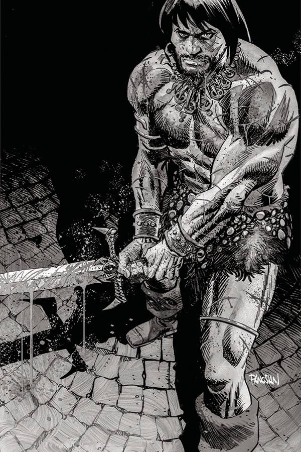 Ablaze Comic Books CIMMERIAN HOUR OF DRAGON #1 CVR J 1:50 PANOSIAN B&W INCV 85000892724901101 JAN221075
