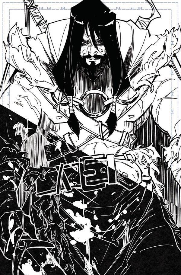 Ablaze Comic Books > Incentives MIGHTY BARBARIANS #2 CVR I 1:50 INCV DURSO LINE ART INCV 85000892737902091 MAR231084