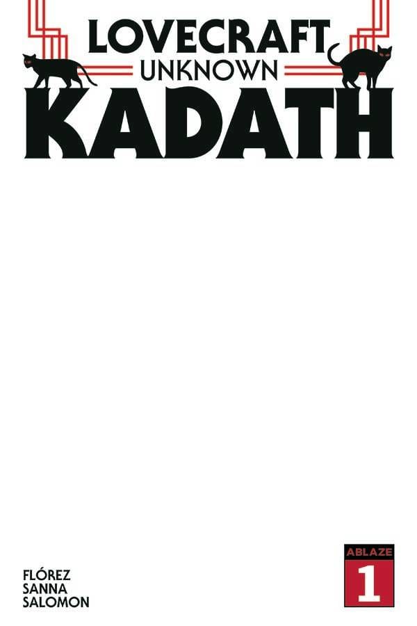 Ablaze Comic Books LOVECRAFT UNKNOWN KADATH #1 CVR E BLANK GLOW IN DARK (MR) 85000892731701051 JUL221010