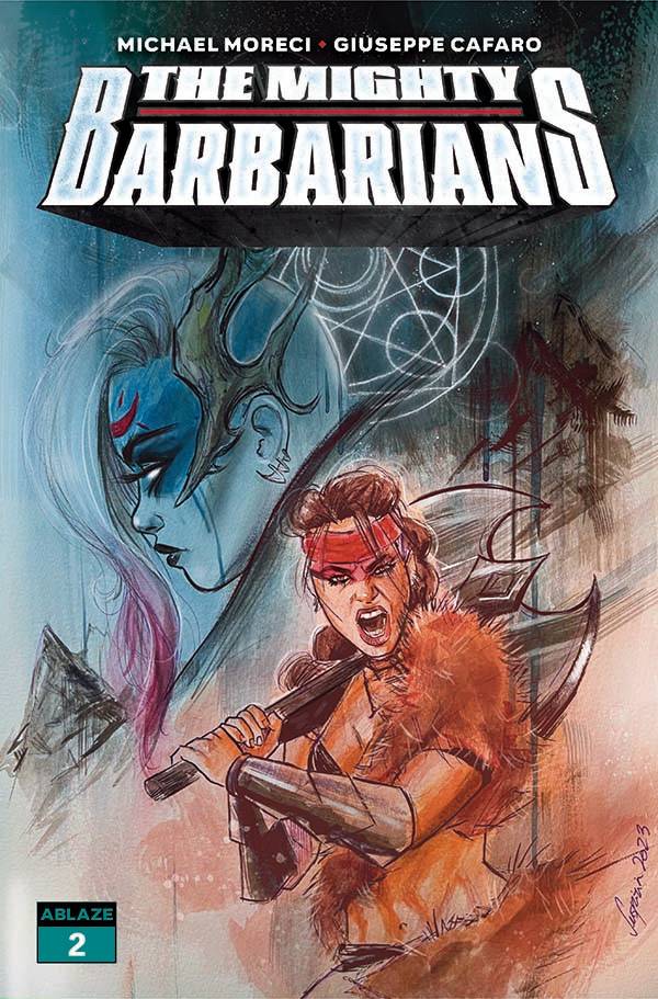 Ablaze Comic Books MIGHTY BARBARIANS #2 CVR B SUSPIRIA (MR) 85000892737902021 MAR231077
