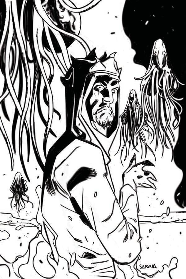 LOVECRAFT UNKNOWN KADATH #6 CVR F 1:30 SANNA B&W VIRGIN