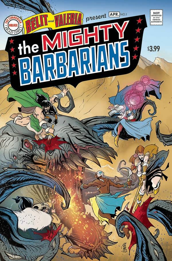 Ablaze Publishing Comic Books MIGHTY BARBARIANS #1 CVR D CAFARO HOMAGE (MR) 85000892737901041 FEB231017