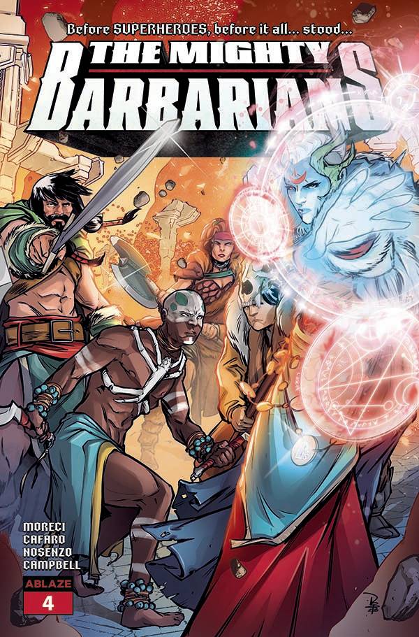 Ablaze Publishing Comic Books MIGHTY BARBARIANS #4 CVR C DIEGO BONESSO (MR) 85000892737904031 MAY231201