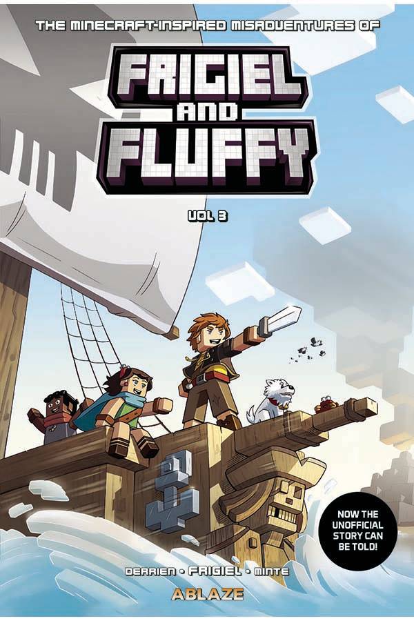 ABLAZE PUBLISHING Graphic Novel Minecraft Inspired Misadv Frigiel & Fluffy HC Vol 03 9781684970018 SEP221269