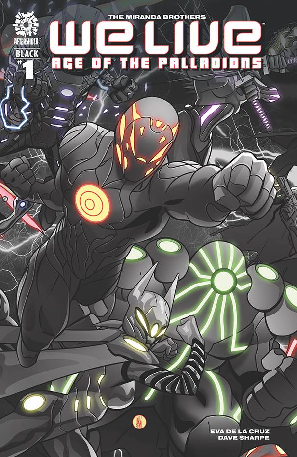 Aftershock Comics Comic Books WE LIVE AGE OF PALLADIONS #1 BLACK CVR A MIRANDA 72475190607600111 JAN221112