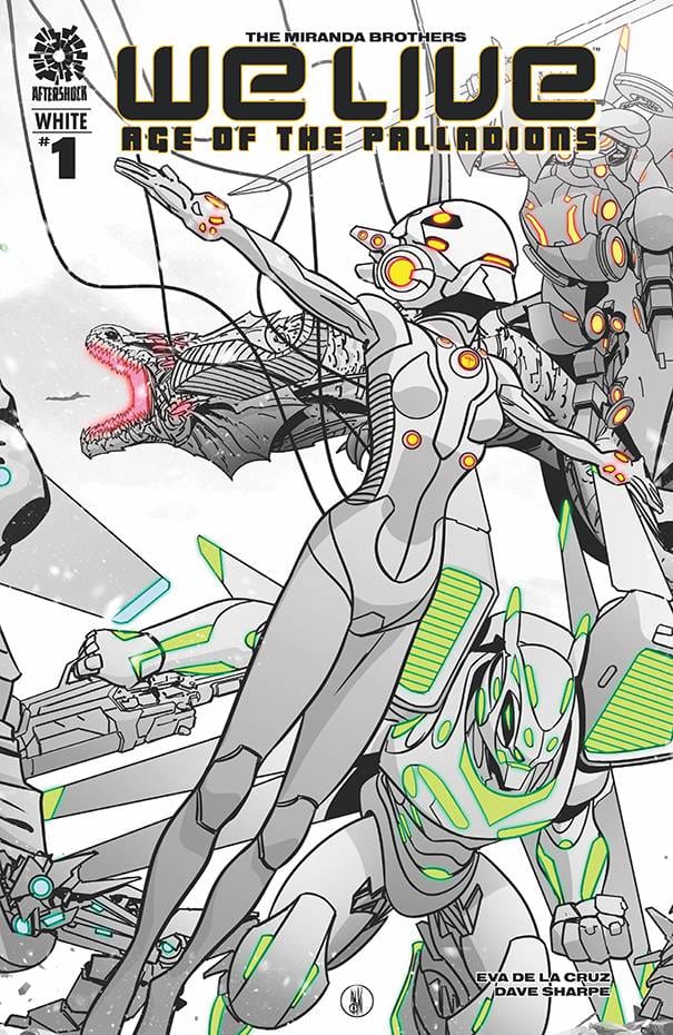 Aftershock Comics Comic Books WE LIVE AGE OF PALLADIONS #1 WHITE CVR A MIRANDA 72475190606900111 JAN221116
